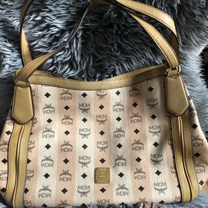 MCM 2 ways tote bag